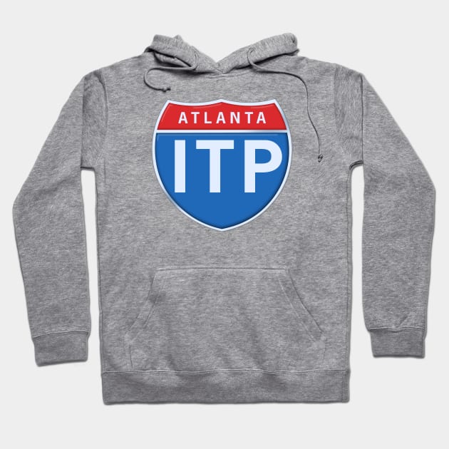 Atlanta Inside The Perimeter Road Sign Hoodie by Victopia